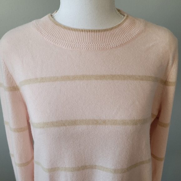 Splendid Collection Hannah Stripe Cashmere Sweater - M - Picture 2 of 9